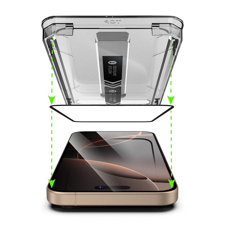 Laptop, Telefoane si Tablete - Telefoane mobile si accesorii - Accesorii Telefoane - Folii protectie telefoane - Folie pentru iPhone 15 Plus / iPhone 16 Plus (set 2) - Techsuit TitanGlass FullCover - Privacy - Infinity.ro