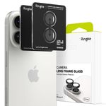 Laptop, Telefoane si Tablete - Telefoane mobile si accesorii - Accesorii Telefoane - Folii protectie telefoane - Folie Camera pentru iPhone 17 (set 2) - Ringke Camera Lens Frame Glass - Black - Infinity.ro