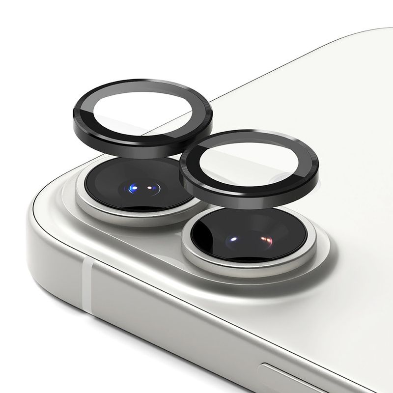 Laptop, Telefoane si Tablete - Telefoane mobile si accesorii - Accesorii Telefoane - Folii protectie telefoane - Folie Camera pentru iPhone 17 (set 2) - Ringke Camera Lens Frame Glass - Black - Infinity.ro