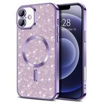 Laptop, Telefoane si Tablete - Telefoane mobile si accesorii - Accesorii Telefoane - Huse telefoane - Husa pentru iPhone 16 - Techsuit Luxury Glitter MagSafe - Light Purple - Infinity.ro