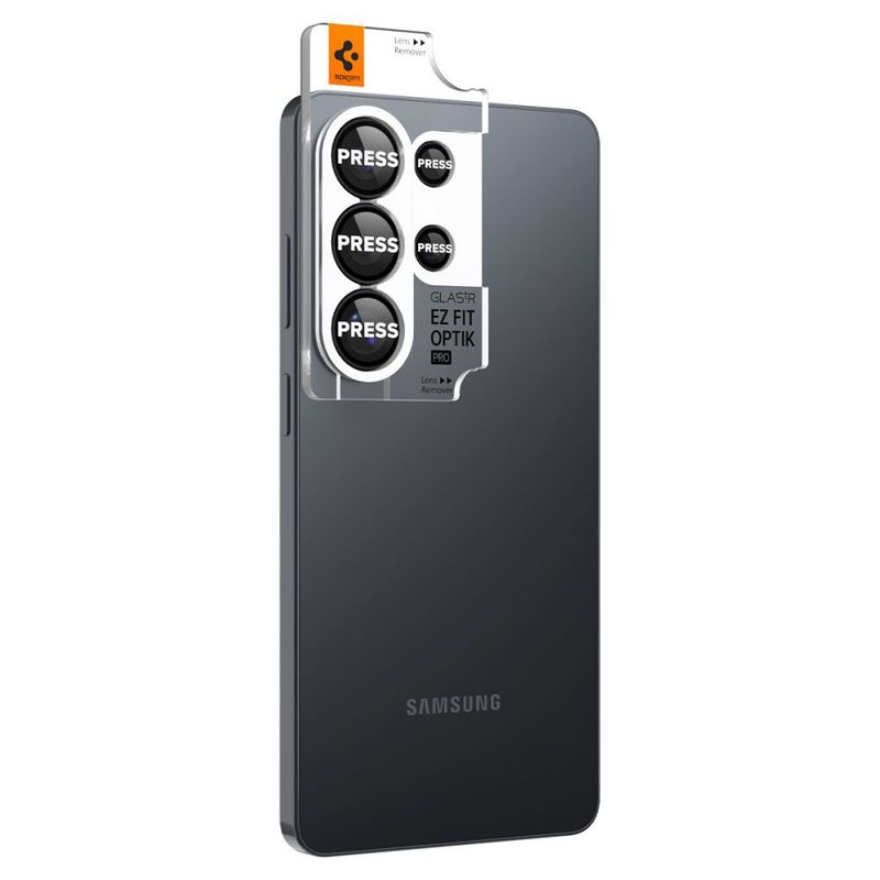 Laptop, Telefoane si Tablete - Telefoane mobile si accesorii - Accesorii Telefoane - Folii protectie telefoane - Folie Camera pentru Samsung Galaxy S26 Ultra (set 2) - Spigen Glas.tR Optik EZ Fit Pro HD (AGL11076) - Black - Infinity.ro