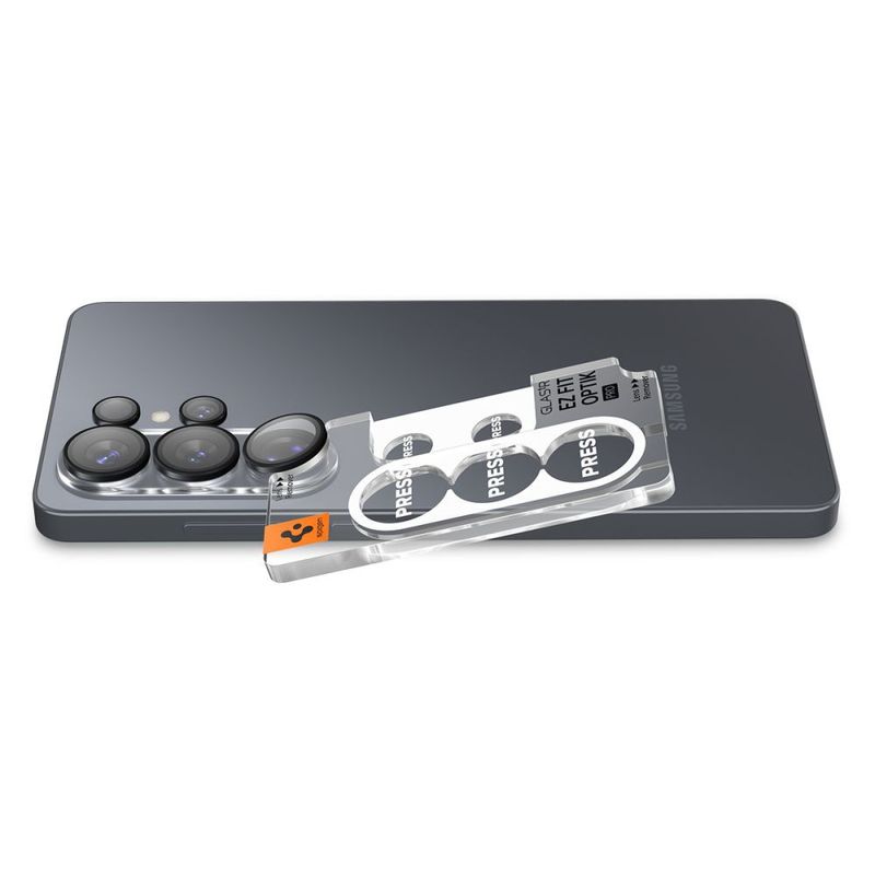 Laptop, Telefoane si Tablete - Telefoane mobile si accesorii - Accesorii Telefoane - Folii protectie telefoane - Folie Camera pentru Samsung Galaxy S26 Ultra (set 2) - Spigen Glas.tR Optik EZ Fit Pro HD (AGL11076) - Black - Infinity.ro