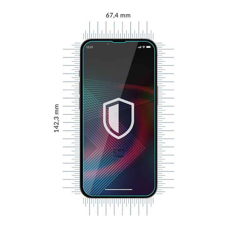 Laptop, Telefoane si Tablete - Telefoane mobile si accesorii - Accesorii Telefoane - Folii protectie telefoane - Folie pentru iPhone 14 / iPhone 14 Pro - 3mk FlexibleGlass - Clear - Infinity.ro