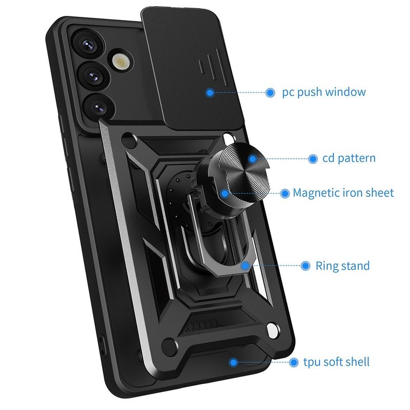 Laptop, Telefoane si Tablete - Telefoane mobile si accesorii - Accesorii Telefoane - Huse telefoane - Husa pentru Samsung Galaxy S25 Plus - Techsuit CamShield Series - Blue - Infinity.ro