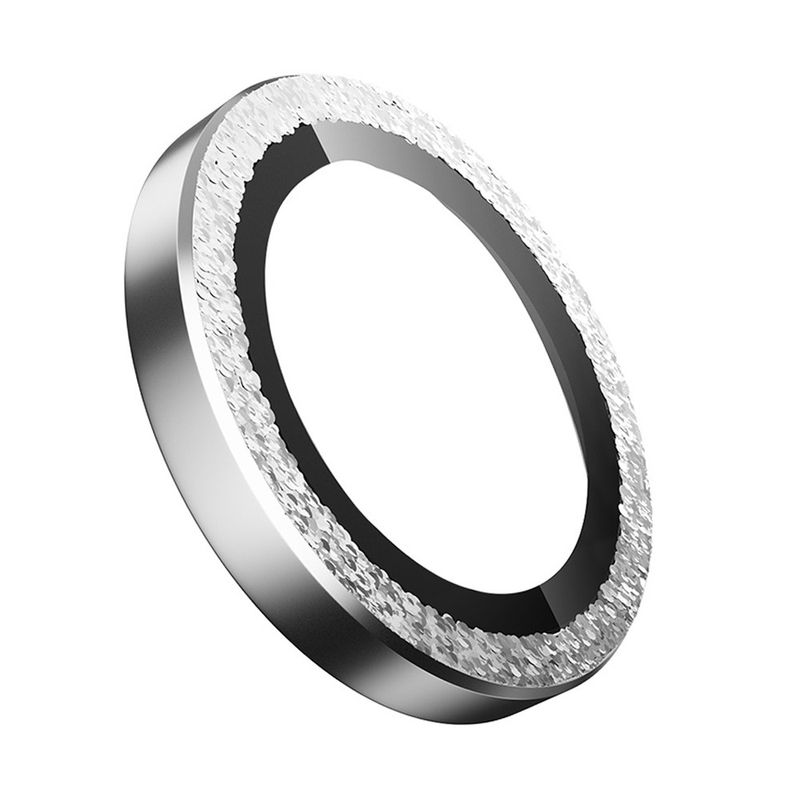 Laptop, Telefoane si Tablete - Telefoane mobile si accesorii - Accesorii Telefoane - Folii protectie telefoane - Folie pentru iPhone 17 - Blueo Original Metal Frame Lens Glass - Silver Diamond - Infinity.ro