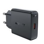 Laptop, Telefoane si Tablete - Telefoane mobile si accesorii - Accesorii Telefoane - Incarcatoare telefoane - Incarcator pentru Priza, Type-C, GaN Technology, Power Delivery, 20W - Acefast (A65) - Black - Infinity.ro