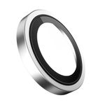 Laptop, Telefoane si Tablete - Telefoane mobile si accesorii - Accesorii Telefoane - Folii protectie telefoane - Folie pentru iPhone 17 - Blueo Original Metal Frame Lens Glass - Silver - Infinity.ro