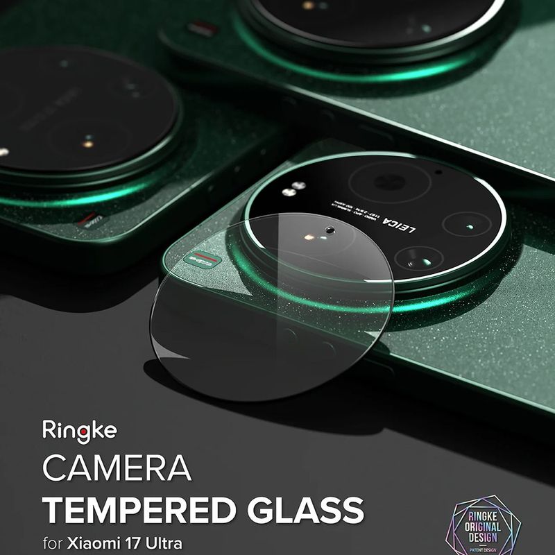 Laptop, Telefoane si Tablete - Telefoane mobile si accesorii - Accesorii Telefoane - Folii protectie telefoane - Folie Camera pentru Xiaomi 17 Ultra (set 2) - Ringke Camera Protector Glass - Clear - Infinity.ro