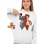 Fashion, accesorii si bijuterii - Femei - Imbracaminte femei - Hanorace femei - Hanorac Femei Pisicile Aristocrate Omalley Scat Cat, alb, marime 2XL - Infinity.ro