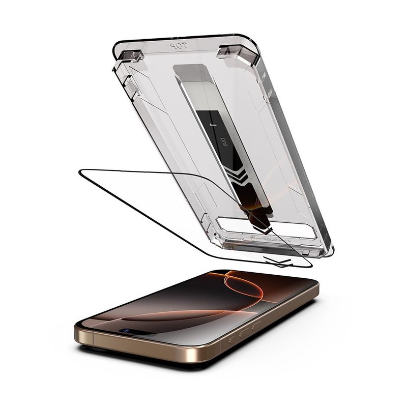 Laptop, Telefoane si Tablete - Telefoane mobile si accesorii - Accesorii Telefoane - Folii protectie telefoane - Folie pentru iPhone 17 Pro Max (set 2) - Techsuit TitanGlass FullCover - Black - Infinity.ro