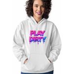 Fashion, accesorii si bijuterii - Femei - Imbracaminte femei - Hanorace femei - Hanorac Femei Play Dirty Kpop Jeon Somi, alb, marime 2XL - Infinity.ro