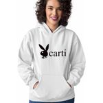 Fashion, accesorii si bijuterii - Femei - Imbracaminte femei - Hanorace femei - Hanorac Femei Playboi Carti Bunny, alb, marime 2XL - Infinity.ro