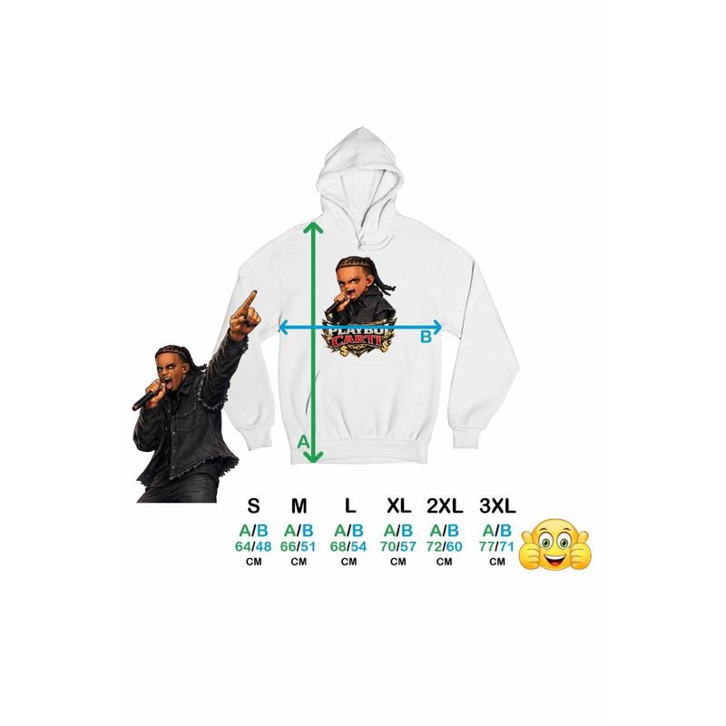Fashion, accesorii si bijuterii - Femei - Imbracaminte femei - Hanorace femei - Hanorac Femei Playboi Carti RIP, alb, marime 2XL - Infinity.ro