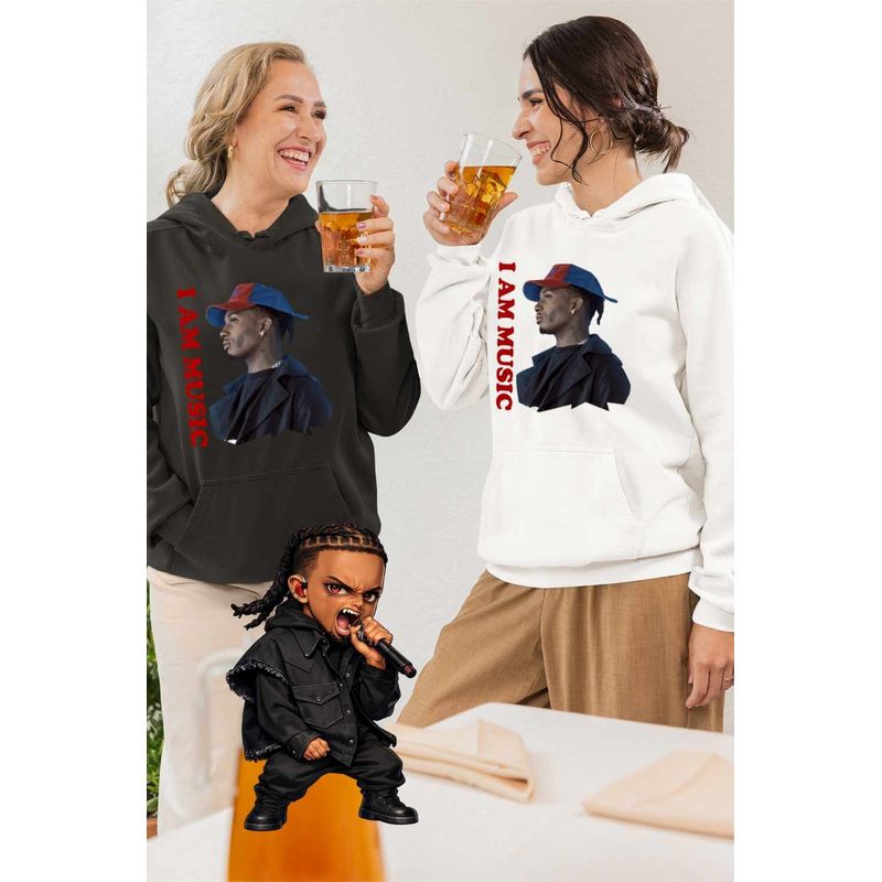 Fashion, accesorii si bijuterii - Femei - Imbracaminte femei - Hanorace femei - Hanorac Femei Playboi Carti Shoota, alb, marime 2XL - Infinity.ro