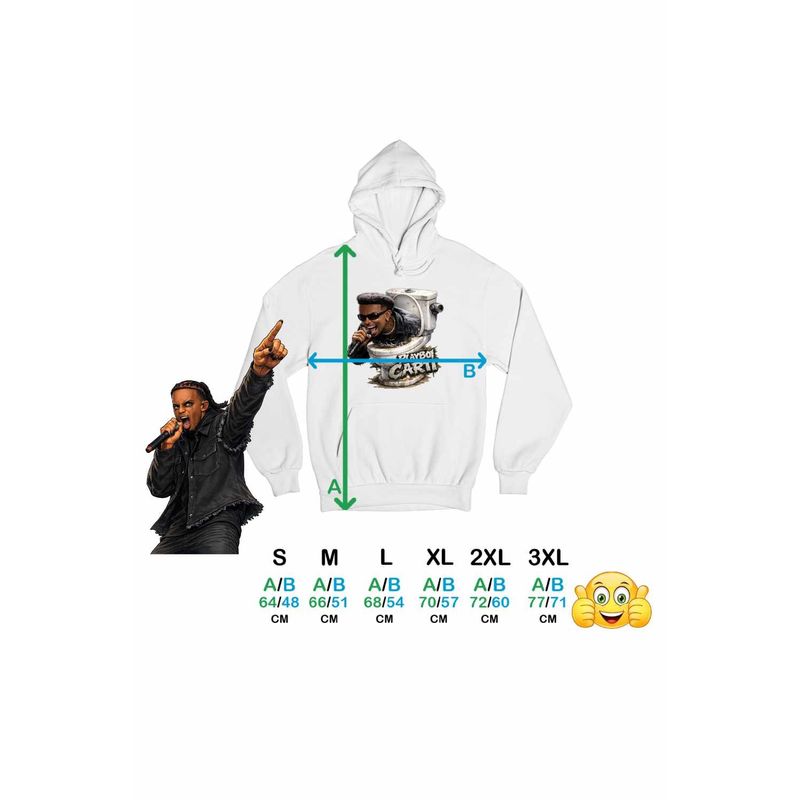 Fashion, accesorii si bijuterii - Femei - Imbracaminte femei - Hanorace femei - Hanorac Femei Playboi Carti Skibidi Toilet, alb, marime 2XL - Infinity.ro