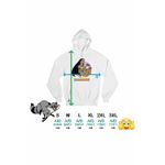 Fashion, accesorii si bijuterii - Femei - Imbracaminte femei - Hanorace femei - Hanorac Femei Pocahontas Meeko, alb, marime 2XL - Infinity.ro