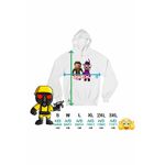 Fashion, accesorii si bijuterii - Femei - Imbracaminte femei - Hanorace femei - Hanorac Femei Pony Zizzy Roblox Piggy, alb, marime 2XL - Infinity.ro