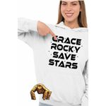 Fashion, accesorii si bijuterii - Femei - Imbracaminte femei - Hanorace femei - Hanorac Femei Project Hail Mary Grace Rocky Save Stars, alb, marime 2XL - Infinity.ro