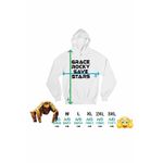 Fashion, accesorii si bijuterii - Femei - Imbracaminte femei - Hanorace femei - Hanorac Femei Project Hail Mary Grace Rocky Save Stars, alb, marime 2XL - Infinity.ro
