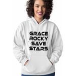 Fashion, accesorii si bijuterii - Femei - Imbracaminte femei - Hanorace femei - Hanorac Femei Project Hail Mary Grace Rocky Save Stars, alb, marime 2XL - Infinity.ro