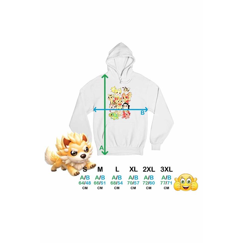 Fashion, accesorii si bijuterii - Femei - Imbracaminte femei - Hanorace femei - Hanorac Femei Roblox Adopt Me Cute Pets, alb, marime 2XL - Infinity.ro
