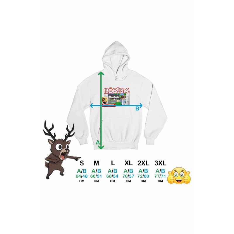 Fashion, accesorii si bijuterii - Femei - Imbracaminte femei - Hanorace femei - Hanorac Femei Roblox Brookhaven, alb, marime 2XL - Infinity.ro