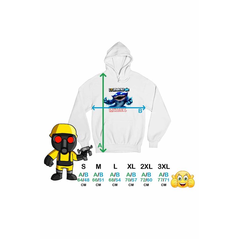 Fashion, accesorii si bijuterii - Femei - Imbracaminte femei - Hanorace femei - Hanorac Femei Roblox Fish it Huggy Wuggy Sea Monster Pescar, alb, marime 2XL - Infinity.ro