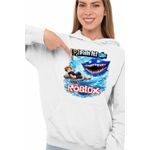Fashion, accesorii si bijuterii - Femei - Imbracaminte femei - Hanorace femei - Hanorac Femei Roblox Fish it Pescar Huggy Wuggy, alb, marime 2XL - Infinity.ro