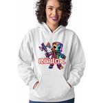 Fashion, accesorii si bijuterii - Femei - Imbracaminte femei - Hanorace femei - Hanorac Femei Roblox Gamer, alb, marime 2XL - Infinity.ro
