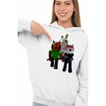 Fashion, accesorii si bijuterii - Femei - Imbracaminte femei - Hanorace femei - Hanorac Femei Roblox Piggy Doggy Bunny Willow, alb, marime 2XL - Infinity.ro