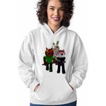 Fashion, accesorii si bijuterii - Femei - Imbracaminte femei - Hanorace femei - Hanorac Femei Roblox Piggy Doggy Bunny Willow, alb, marime 2XL - Infinity.ro