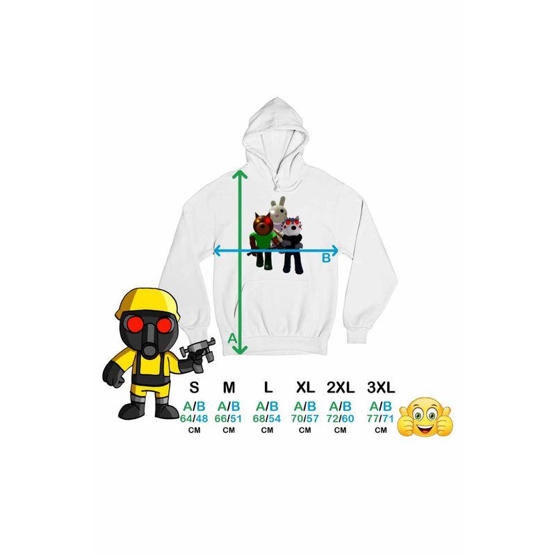 Fashion, accesorii si bijuterii - Femei - Imbracaminte femei - Hanorace femei - Hanorac Femei Roblox Piggy Doggy Bunny Willow, alb, marime 2XL - Infinity.ro