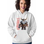 Fashion, accesorii si bijuterii - Femei - Imbracaminte femei - Hanorace femei - Hanorac Femei Roblox Viking Warrior, alb, marime 2XL - Infinity.ro