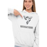 Fashion, accesorii si bijuterii - Femei - Imbracaminte femei - Hanorace femei - Hanorac Femei Seventeen Kpop Junhui Merch, alb, marime 2XL - Infinity.ro