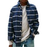 Fashion, accesorii si bijuterii - Copii - Imbracaminte copii - Bluze si camasi copii - Camasa baieti Tommy Hilfiger KB0KB10096T 10 ani 140 CM Albastru - Infinity.ro