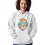 Fashion, accesorii si bijuterii - Femei - Imbracaminte femei - Hanorace femei - Hanorac Femei Shinee Jonghyun Chibi Kpop, alb, marime 2XL - Infinity.ro