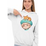 Fashion, accesorii si bijuterii - Femei - Imbracaminte femei - Hanorace femei - Hanorac Femei Shinee Jonghyun Chibi Kpop, alb, marime 2XL - Infinity.ro