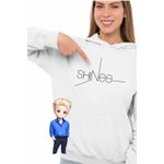 Fashion, accesorii si bijuterii - Femei - Imbracaminte femei - Hanorace femei - Hanorac Femei Shinee K-Pop, alb, marime 2XL - Infinity.ro