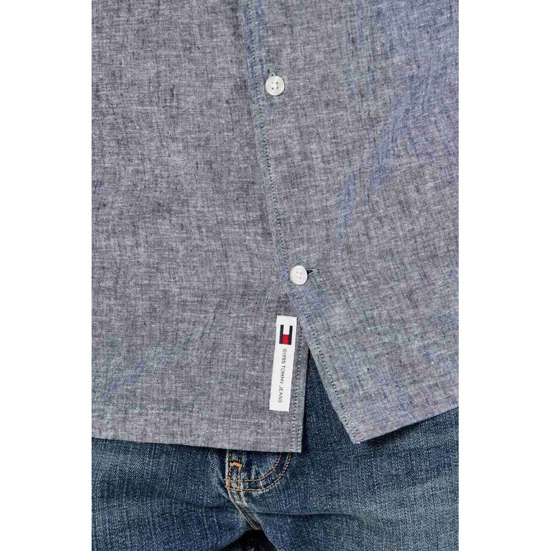 Fashion, accesorii si bijuterii - Barbati - Imbracaminte - Camasi barbati - Camasa barbati Tommy Jeans DM0DM20895 S INTL Gri - Infinity.ro