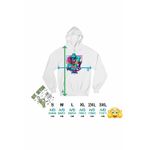 Fashion, accesorii si bijuterii - Femei - Imbracaminte femei - Hanorace femei - Hanorac Femei Six Seven Baseball Monkey 67 Meme, alb, marime 2XL - Infinity.ro