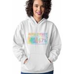 Fashion, accesorii si bijuterii - Femei - Imbracaminte femei - Hanorace femei - Hanorac Femei Six Seven Aura Energy 67, alb, marime 2XL - Infinity.ro