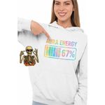 Fashion, accesorii si bijuterii - Femei - Imbracaminte femei - Hanorace femei - Hanorac Femei Six Seven Aura Energy 67, alb, marime 2XL - Infinity.ro