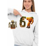 Fashion, accesorii si bijuterii - Femei - Imbracaminte femei - Hanorace femei - Hanorac Femei Six Seven Brainrot Orange Italian Meme Fitness, alb, marime 2XL - Infinity.ro