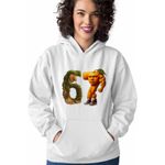 Fashion, accesorii si bijuterii - Femei - Imbracaminte femei - Hanorace femei - Hanorac Femei Six Seven Brainrot Orange Italian Meme Fitness, alb, marime 2XL - Infinity.ro