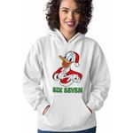 Fashion, accesorii si bijuterii - Femei - Imbracaminte femei - Hanorace femei - Hanorac Femei Six Seven Donald Duck Craciun Mickey Mouse, alb, marime 2XL - Infinity.ro