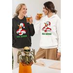 Fashion, accesorii si bijuterii - Femei - Imbracaminte femei - Hanorace femei - Hanorac Femei Six Seven Donald Duck Craciun Mickey Mouse, alb, marime 2XL - Infinity.ro