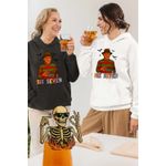Fashion, accesorii si bijuterii - Femei - Imbracaminte femei - Hanorace femei - Hanorac Femei Six Seven Freddy Krueger 67 Halloween, alb, marime 2XL - Infinity.ro
