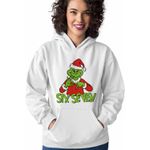 Fashion, accesorii si bijuterii - Femei - Imbracaminte femei - Hanorace femei - Hanorac Femei Six Seven Grinch Craciun, alb, marime 2XL - Infinity.ro