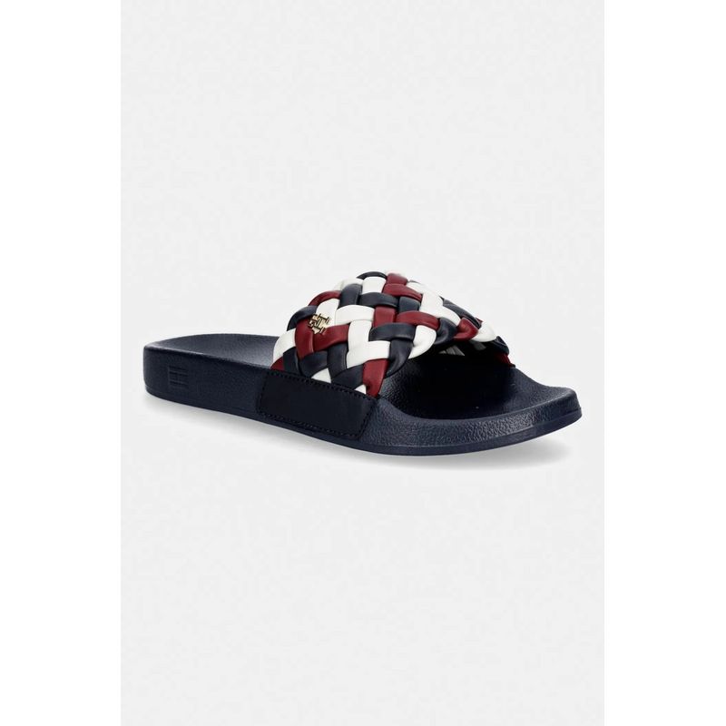 Fashion, accesorii si bijuterii - Femei - Incaltaminte femei - Slapi si papuci femei - Slapi dama Tommy Hilfiger FW0FW09039 38 EU Bleumarin - Infinity.ro