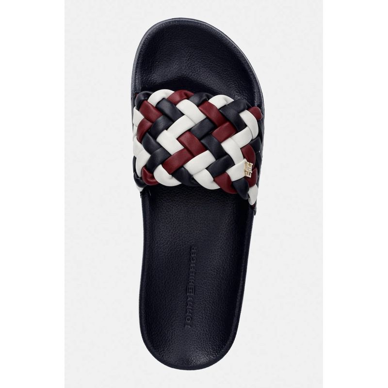 Fashion, accesorii si bijuterii - Femei - Incaltaminte femei - Slapi si papuci femei - Slapi dama Tommy Hilfiger FW0FW09039 38 EU Bleumarin - Infinity.ro